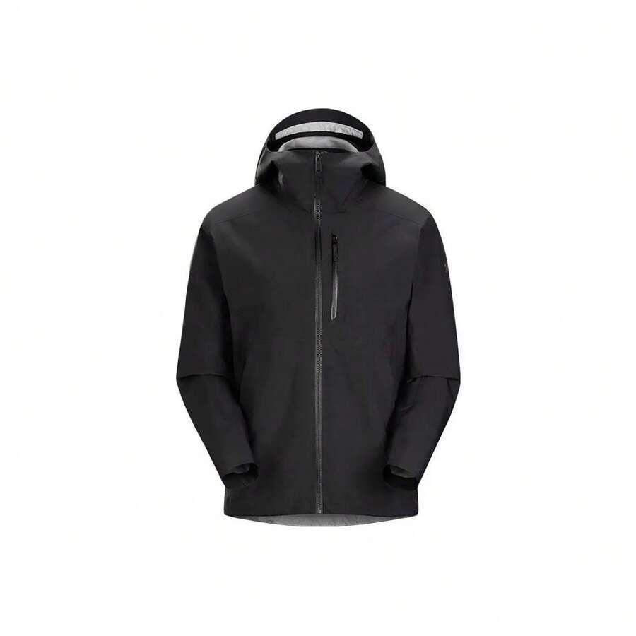 Arc'teryx Arcteryx RALLE Jacket Solid Color Hooded Softshell Outdoor Hiking Waterproof Windproof Durable Waterproof Jacket Men's Black - Black - View 1