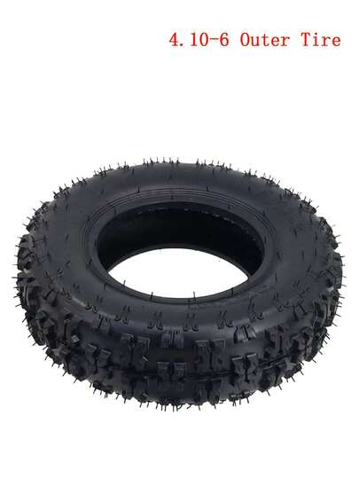 Lốp trước 6 inch, lốp ngoài 4.10-6 cho xe ATV nhỏ 47cc 49cc, xe go kart, xe địa hình mini, phụ tùng xe trượt tuyết.
