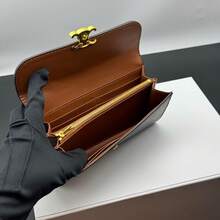 Long Wallet With Flip Cover - White Flowers - View 3