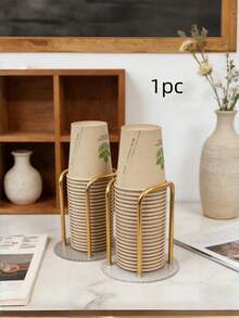 1 cái khay đựng cốc dùng một lần đơn giản, tiết kiệm không gian, khay đựng cốc dùng một lần cho gia đình và văn phòng, giá để cốc ráo nước trên mặt bàn bếp. - Nhiều màu - Xem 11