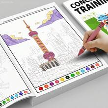Buku Mewarnai 48 Tema Berdasarkan Angka untuk Anak Usia 3-12 Tahun, Buku Aktivitas Melukis & Menggambar DIY, Latihan Fokus dan Pengembangan Kognitif, Hadiah Ulang Tahun Ideal untuk Anak Laki-Laki dan Perempuan Kreatif - Putih - View 10