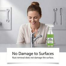 OUHOE 2-In-1 Rust Remover Spray, Effectively Cleans Rust Stains On Kitchen Utensils And Stainless Steel Pipes Without Damaging Coatings. A Great Gift For Family And Friends During Holidays (Random New Or Old Model Sent) - Mix - View 6