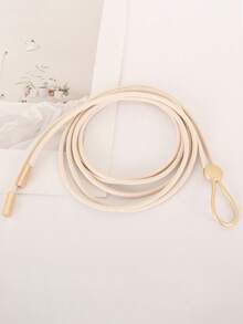 1条女士腰带，时尚打结优雅腰绳，适合日常搭配连衣裙、衬衫、外套、上衣，凸显腰线。 - A - 查看 5