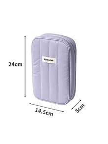 Portable Travel Electronics Organizer Bag, Large Capacity Cable Management Pouch, Fits Cables, Earphones, Waterproof Storage Case, Multi-Function Power Bank Holder, Essential For School, College, Office, Travel - Multicolor - View 14
