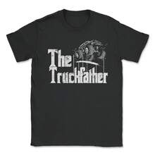 Monster Truck Jam Truckfather Distressed - Funny Dad Father UTE Pickup Unisex T-Shirt - màu đen - Xem 1