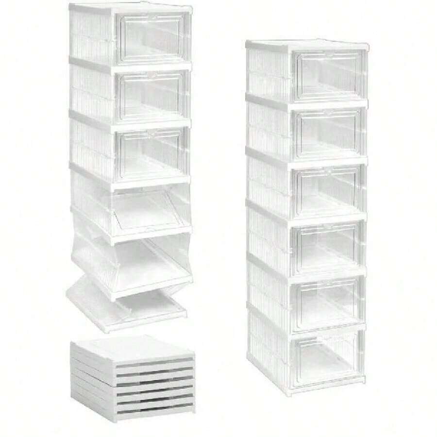Estantes plegables para zapatos - transparente - Ver 1