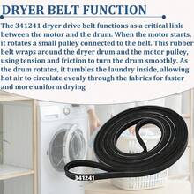 341241 Dryer Drum Belt - Fits  Amana Dryer Replacements Part AP2946843 W10127457 FSP341241 8066065 14210003 31001026 31531589 3394651 529597 - Pack Of Two - View 8