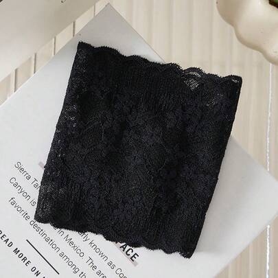 1/2 Pair Of Lace Half-Paw Socks, Summer High-Heeled Socks, Women's Split-Toed Forefoot Anti-Wear Foot Sole Plus Sponge Pad Sole Socks