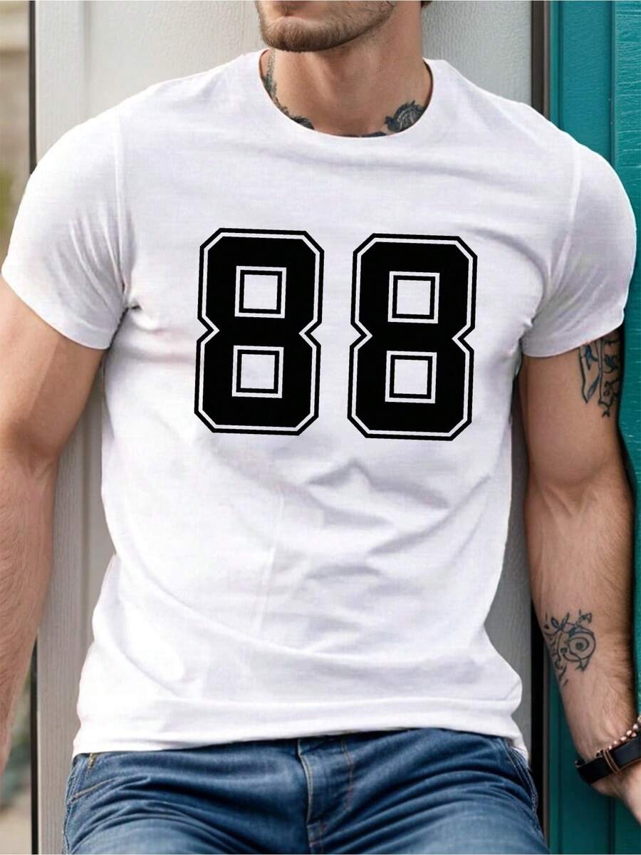 T-shirts pour hommes - Blanc - Voir 1