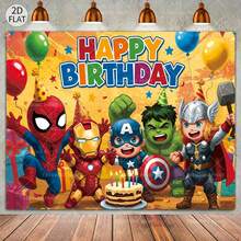 1pc , Giant, Thor, Birthday Cake Elements Size 150x100cm Suitable For Birthday, Wedding, Halloween, Christmas Decoration, Made Of Polyester Material Durable, Multi-Functional Indoor And Outdoor Decoration, Home Decor, Photography Studio Decor - Multicolor - View 6