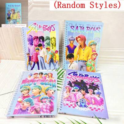 Hasbro 1 cuốn sổ tay lò xo A5 in hình nhóm nhạc nam/nữ Hàn Quốc | Quà lưu niệm sinh nhật, Lựa chọn của học sinh, Sổ tay thủ công dễ thương, Sổ nhật ký chất lượng cao, Quà tặng văn phòng phẩm bất ngờ, Vật dụng học sinh giá cả phải chăng (Kiểu ngẫu nhiên)