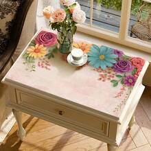 1pc Colorful Floral Print Absorbent Mat/Drying Mat For Coffee Maker, Dishes - Polyester Absorbent Desktop Protective Mat With Rubber Anti-Slip Pad, For Kitchen Counter Decor, Home Bar And Dining Table - Multicolor - View 3