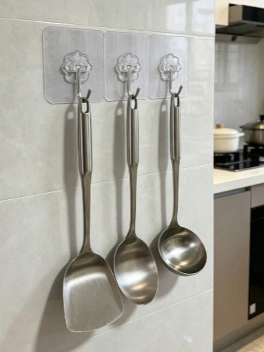 Bộ 10 móc treo tường bằng nhựa tự dính, dễ lắp đặt, đa chức năng, chống thấm nước, không cần khoan, không để lại dấu vết, dùng để treo ổ cắm router, khung ảnh, điều khiển từ xa, nhà bếp, phòng ngủ, phòng tắm, văn phòng, đồ dùng gia đình. - Nhiều màu - Xem 1