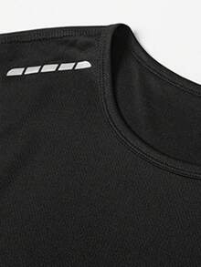 2pcs/Set Men's Boyfriend Style Sleeveless Top And Shorts Set, Breathable Sports Outfit For Running, Gym Workout, Spring/Summer - Black - View 3