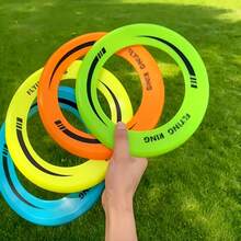 2pcs Ring Flying Disc (Flying Ring), Outdoor Light Sports, Especially Suitable For Family, Park, Lawn Play, And Fun. Rounded Edges Without Sharp Corners, Lightweight And Soft Material, Even If Accidentally Hit, It Won't Hurt. Ring Structure Has Less Wind Resistance, Stable Flight Trajectory - A - View 2