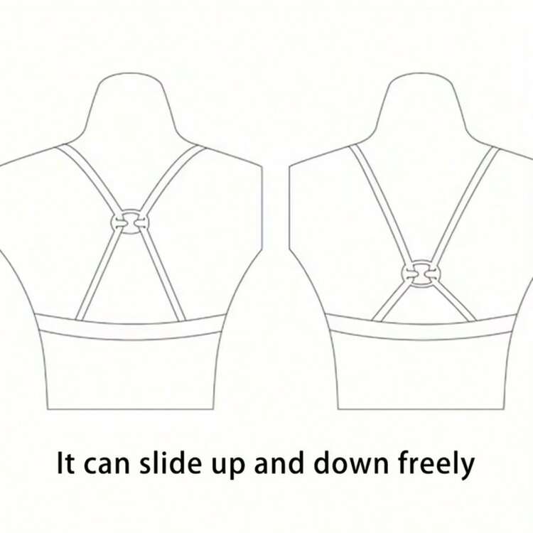 4pcs/2pcs Invisible Non-Slip Bra Strap Clips - Criss-Cross Design, Transparent Bra Hooks, Anti-Slip - Multicolor - View 4