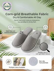Classic Closed-Toe Fleece Slippers With A Soft Lambswool Lining And Non-Slip Sole. Machine Washable, Breathable, And Suitable For Home, Travel, And The Gym. A Perfect Gift For Men And Women. - Multicolor - View 9