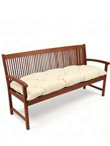 45 X 100 Cm Soft Fiber Filled Bench Cushion, Single Seat Pad (Bottom Only), Made In Turkey - Apricot - View 1