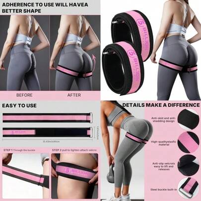 Best Sell-BFR Booty Bands For Women Glutes - Blood Flow Restriction Bands For Hip And Leg Building Occlusion Training Bands For Butt Lift Squats And Thighs Pro Muscle Growth Straps For Squatand Fitness