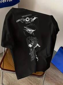Fashionable Men's T-Shirt - Black - View 1
