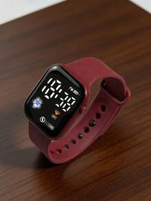 2/1 pieza Reloj deportivo electrónico con pantalla LED con diseño de fútbol para niños/estudiantes, casual, adecuado para la vida diaria, reuniones, fiestas, vuelta al cole - Multicolor - Ver 14