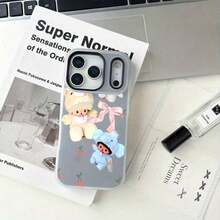 スマホケース 2in1 可愛いデザインシンプルデザイン ミニマル 大人上品 TPU+PP二層構造 液状感シリコン 全面保護 耐衝撃 傷防止 カメラレンズ保護 17pro Max/17pro/17/11/12/13/14/15/15Pro/15PluS/15Pro Max/16/16Pro/16PluS/16Pro Max/MIN/X/XR 対応 インスタ映え 贈り物に最適 - 黑色 - チェックする 1