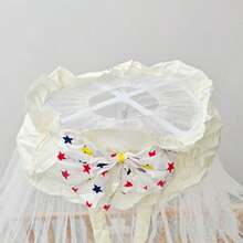 1pc Baby Crib Mosquito Net, Round Top Open Design Mosquito Net, White High-Density Mesh, Anti-Mosquito & Insect, Easy Installation & Cleaning - White - View 4