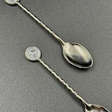 Luxury Crystal Teaspoon Set - Gold & Silver Vintage Bamboo Design Suitable For Coffee, Desserts And Parties. Stylish Table Decor! - View 6