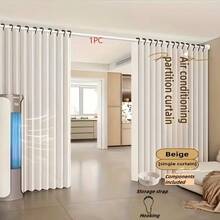 GRANEAT 1 Stück freistehender Raumteiler Vorhang im Boho-Stil, Polyesterstoff, Sichtschutz mit Haken & Bändern, einfache Installation für alle Jahreszeiten, geeignet für Raumteilung in Mietwohnungen - Typ A - Übersicht 25