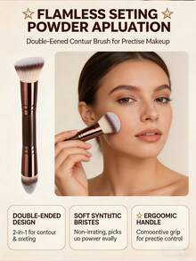 Bộ cọ trang điểm hai đầu 11 món, bao gồm cọ phấn phủ, cọ má hồng, cọ highlight, cọ phấn mắt, cọ chuốt mi, cọ kẻ mắt, được làm từ sợi tổng hợp chất lượng cao. Bộ sản phẩm cũng bao gồm nhiều loại cọ trang điểm hàng ngày, bông mút trang điểm tròn, bông phấn vuông. Bộ dụng cụ trang điểm hoàn chỉnh, bộ cọ trang điểm đầy đủ, bộ quà tặng trang điểm, quà tặng kèm, cọ trang điểm chuyên nghiệp, bộ trang điểm hoàn chỉnh. - màu nâu - Xem 4