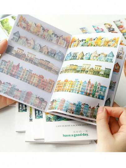 Bộ 20 tờ/gói sticker thuộc series "Hòa mình vào thiên nhiên", sticker hình hoa và bướm, sticker trang trí DIY, sticker thủ công dùng cho lễ hội, trang trí thiệp, scrapbooking sáng tạo, sticker cá nhân hóa.