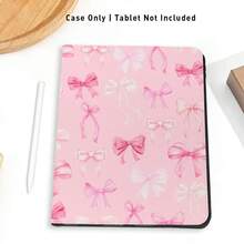 1 件装翻盖平板电脑保护套，带笔槽，兼容华为 Matepad SE 11/Matepad 11/Matepad 11.5S/Matepad 10.4 英寸/Matepad Pro 11 英寸、12.2 英寸/Matepad Air 12 英寸，粉色蝴蝶结图案；兼容荣耀 Pad 8/9/10、荣耀 GT 11.5 英寸/X7/X8A/X9/X8Pro/X9Pro/V9/V8 Pro；兼容小米、苹果第十代/11 2025 (A16) 以及 A9/A9+/A11/S11/S10 FE - 彩色 - 查看 6