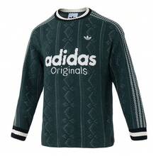 Adidas 阿迪达斯官方 Originals 三叶草提花条纹套头衫 KS5957 男女款 - 彩色 - 查看 6