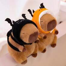 1 pieza Muñeco de peluche lindo de Capibara calabaza diablo de Halloween, muñeco de peluche divertido de Capibara para niños, regalo de cumpleaños, decoración de fiesta, adorno navideño, almohada decorativa - Capibara de Halloween - Ver 7