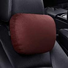 Almohada cervical y lumbar universal ajustable de diseño suave para reposacabezas de coche, Clase S - borgoña - Ver 8