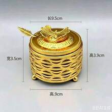1个心形和圆形金属高端厨房用品调料罐，铁艺材质，3D蝴蝶造型调料罐，牛奶罐，干果罐，装饰品，奢华收纳，礼品 - 彩色 - 查看 6