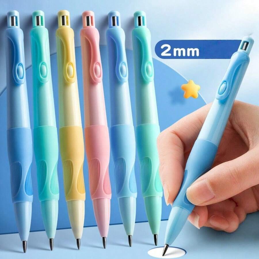 3/7/16pcs 2.0mm HB Automatic Pencils, Corrects Grip Posture, Prevents Lead Breakage, School & Office Writing/Drawing Supplies, Back To School Essential - 2.0mm - View 1