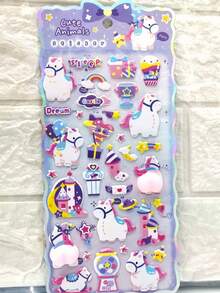 50 miếng dán hình động vật nhỏ theo phong cách graffiti, hình thú cưng hoạt hình dễ thương, chống thấm nước, dùng để tự dán. - Nhiều màu - Xem 4