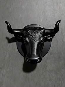 2026 New Year, Valentine's Day, Easter | High-End Sculptural Bull Head Key Hook - Sturdy Key And Small Item Storage Rack, Black, White, Gray Multi-Color, Suitable For Home Decor, Entryway Decor And Key Storage, Practical Hook - Multicolor - View 8