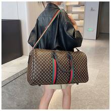 New Large-Capacity Travel Bag, Fashionable Shoulder Gym Bag, Suitcase, Trolley Bag, Business Large-Capacity Carry-On Bag - Coffee - View 2
