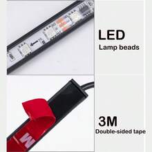 2M 1M Led 24V Truck Light Strips Colorful Atmosphere Lamp RGB Flexible Turn Signal Light Warning Light DRL 1.5M With Remote - A - View 6