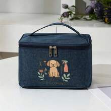 Pet Grooming Dog Pattern Storage Bag, Large Capacity Pet Beauty Tool Organizer Box - Multicolor - View 4