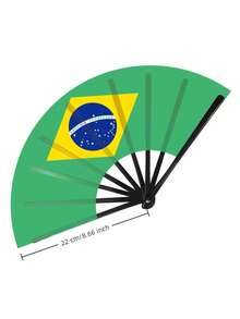 Patriotic Flag Hand Fan, Foldable Portable Hand Fan, Fan Portable For World Cup, Sports Games & Summer Parties,Camping,Travel Essential - Multicolor - View 8