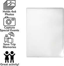 Iconikal 5 Pack, 4x6 Inch, Holds 24-Photos. Photo Albums With Clear Cover To Store And Display Memories, Vacations, Events, Weddings - ColorA - View 6