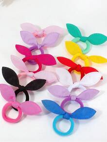 5/10/852PCS Macaron Color Cute Gentle Girl Hair Accessory Set, Includes Pearl Large Bow Hair Clips, High Elasticity Seamless Hair Ties, Flower Claw Clips, Rabbit Ear Hair Ties, Disposable Small Rubber Bands, Suitable For Girls Outings, Performances, Daily Use - Multicolor - View 6