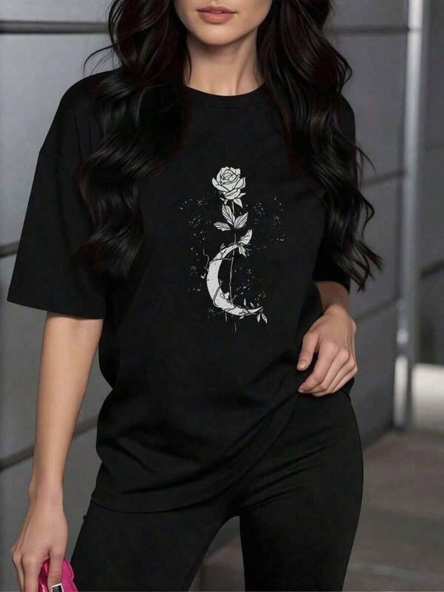 Women T-Shirts - Black - View 1