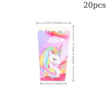 Rainbow Unicorn Themed Popcorn Boxes, Disposable Paper Snack Containers With Pastel Floral & Cloud Print, 4.52x2.95" Tall Treat Boxes For Magical Themed Party, Fantasy Celebration, Backyard Gathering, Movie Night, Carnival, Outdoor BBQ, Party Favors, Candy Buffet, Dessert Table Decor, Sturdy Paper Popcorn Holders Multi Size Optional With 10PCS 20PCS 50PCS 100PCS For All Adult Celebration Occasions - Multicolor - View 7