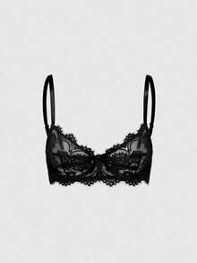 Women's Lace Lingerie Set, Valentine's Day Sexy Lingerie, Sexy Lingerie - Black - View 1