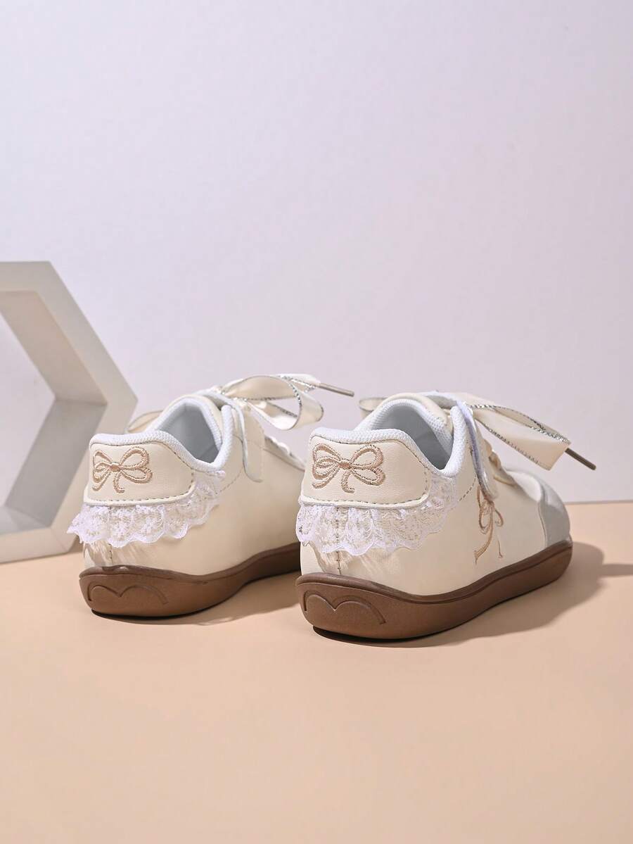 2025 New Arrival Kids Sneakers, Soft & Durable Soles, Suitable For Girls & Boys, Autumn (Kindly Select According To Actual Foot Length) - Beige - View 1
