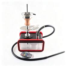 1 chiếc bình shisha hình chữ nhật một vòi mới, bộ shisha vuông bằng acrylic, shisha kiểu Ả Rập di động. - Một cỡ - Xem 9
